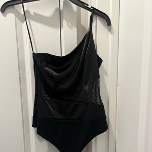 SATIN + MESH BODYSUIT